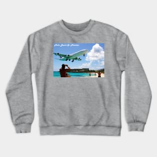 Low Flying Plane Maho Beach Crewneck Sweatshirt